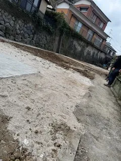 長崎市川上町　整地完了♪
