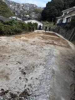 長崎市川上町　整地完了♪